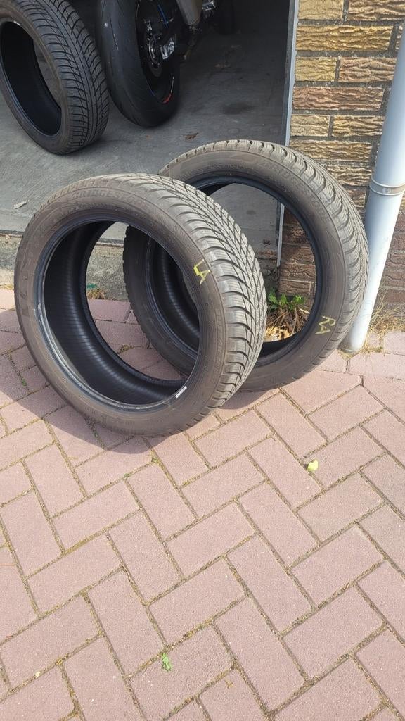 Winterbanden Bridgestone 225/45R18 91H, Auto-onderdelen, Banden en Velgen, 18 inch, Gebruikt, Ophalen of Verzenden, Band(en)