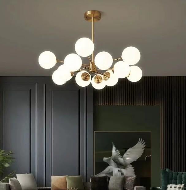Plafond lamp, Huis en Inrichting, Lampen | Plafondlampen, Ophalen, Zo goed als nieuw, Glas