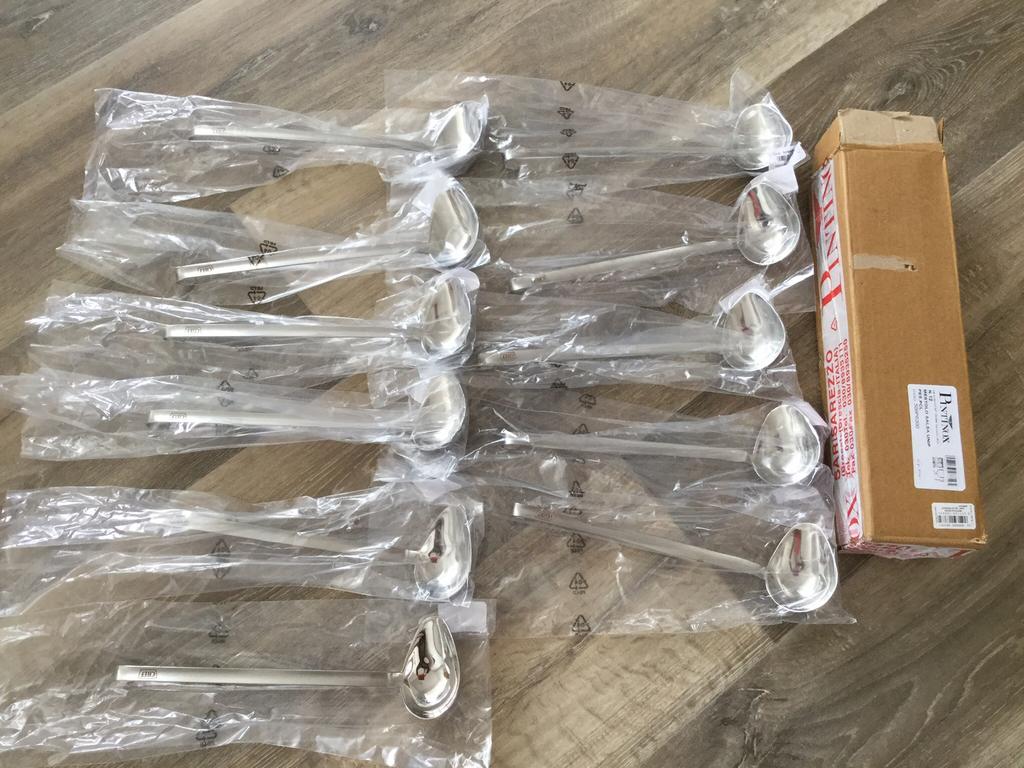 Pintinox sauslepel 11 x mestolo salsa 18/10 pesante, Ophalen of Verzenden, Nieuw, Rvs of Chroom, Los bestek
