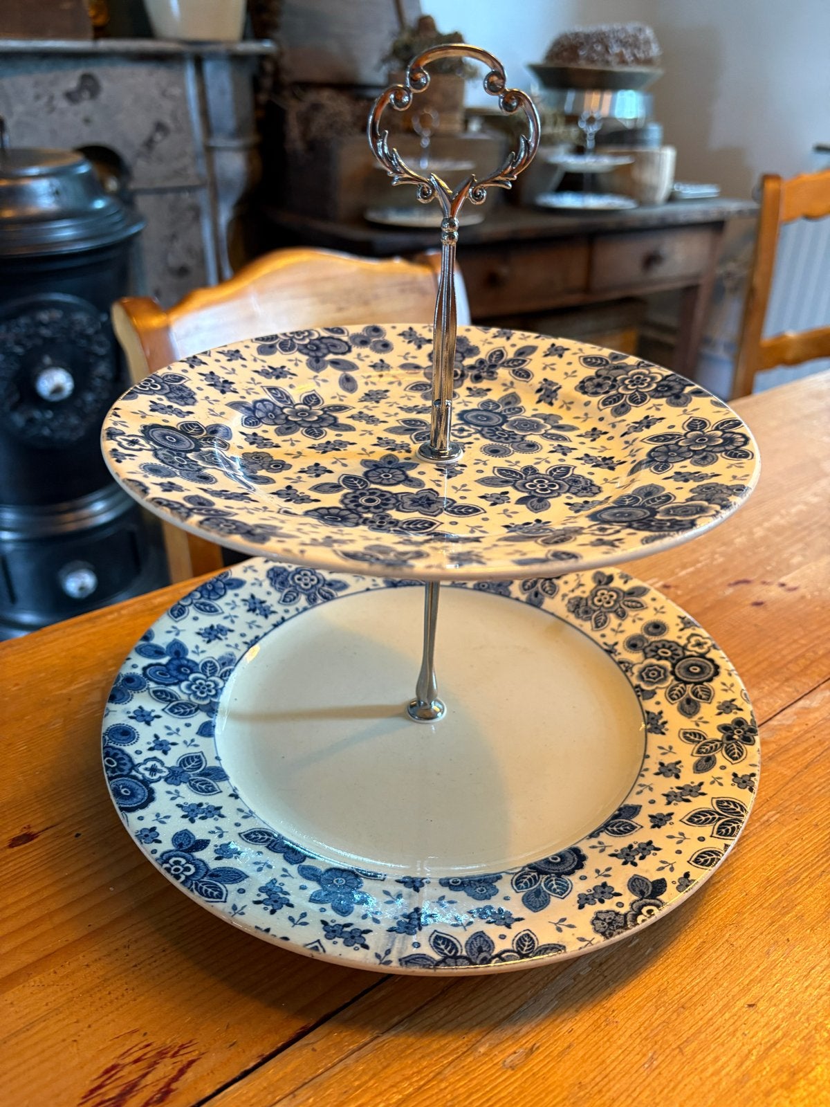 Etagère Beatrix servies - 2 lagen, Ophalen of Verzenden