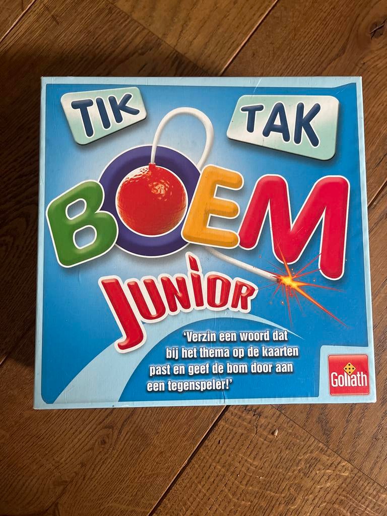 Tik Tak Boem Junior - Leuk woordspel voor kinderen, Een of twee spelers, Ophalen of Verzenden, Zo goed als nieuw