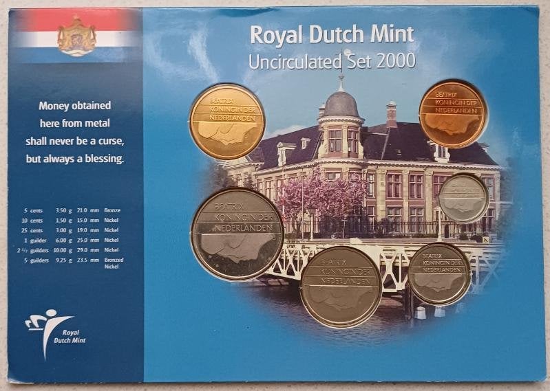 Royal dutch munt unicirculated beatrix set uit 2000, Ophalen of Verzenden, Overige typen