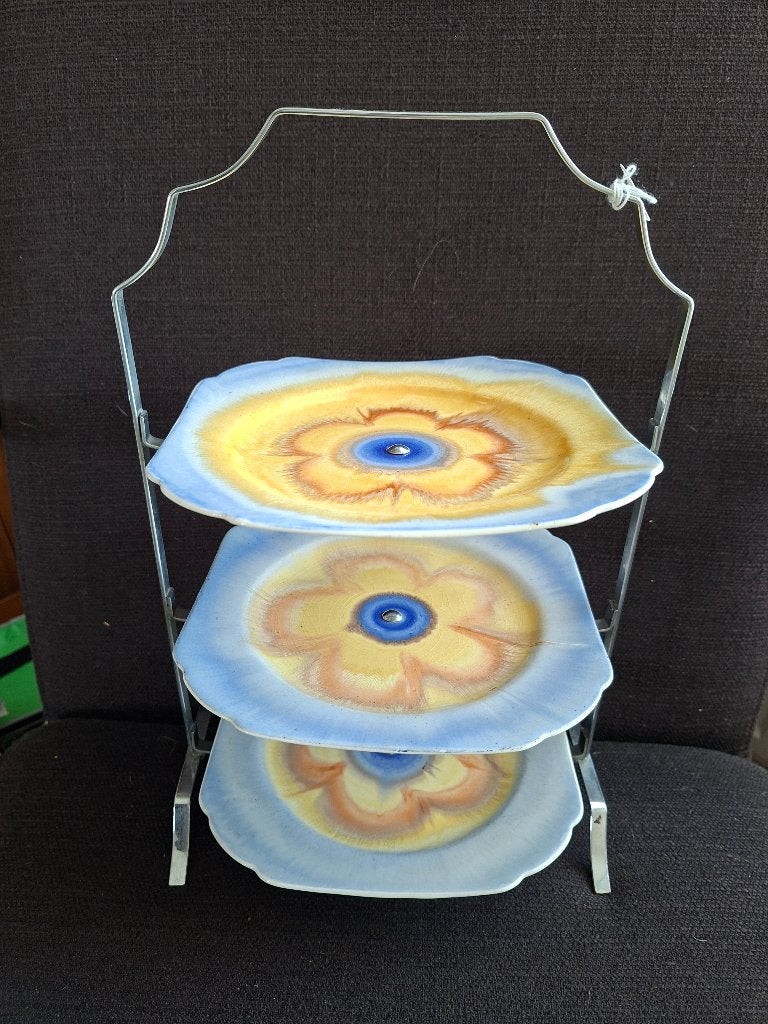 Object van vintage 3 laags etagère, Ophalen of Verzenden