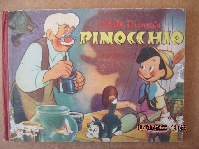 adv6088 pinocchio plaatjes boek 3, Boeken, Stripboeken, Eén stripboek, Ophalen, Gelezen