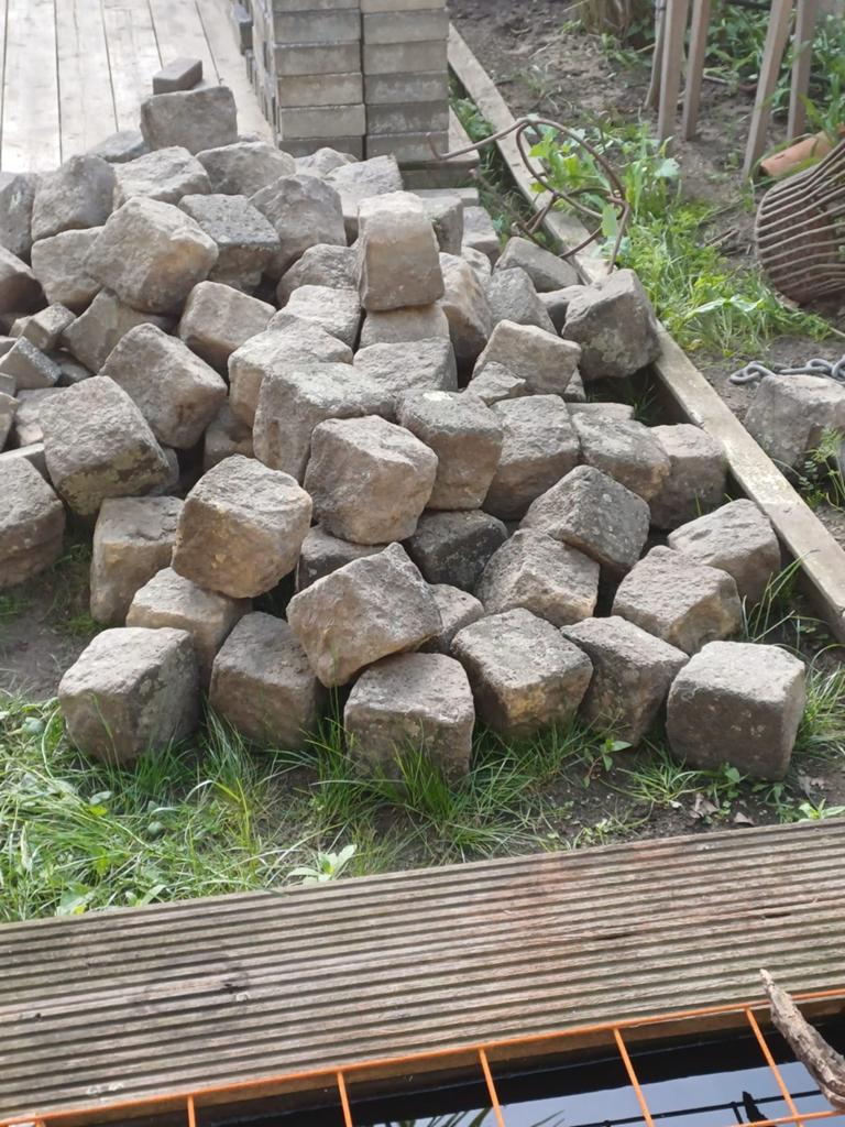 Gebruikte kinderkoppen, Tuin en Terras, Grind, Keien en Split, Gebruikt, Graniet, Ophalen of Verzenden, Kei