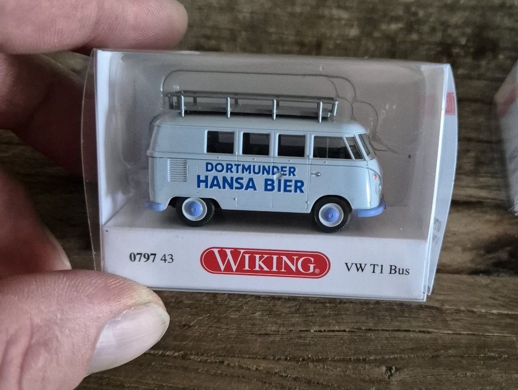 WIKING 079743 1:87 VW T1 Bus Hansa Bier, Ophalen of Verzenden, Nieuw, Bus of Vrachtwagen, Wiking