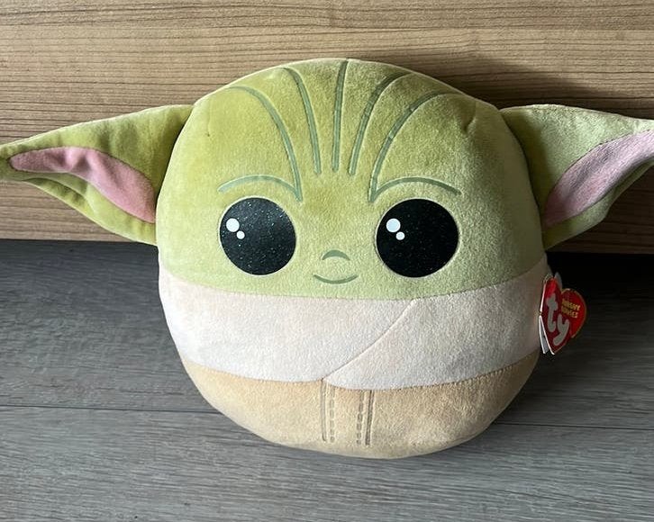Starwars knuffel TY grogu baby yoda, Ophalen of Verzenden, Zo goed als nieuw, Overige typen