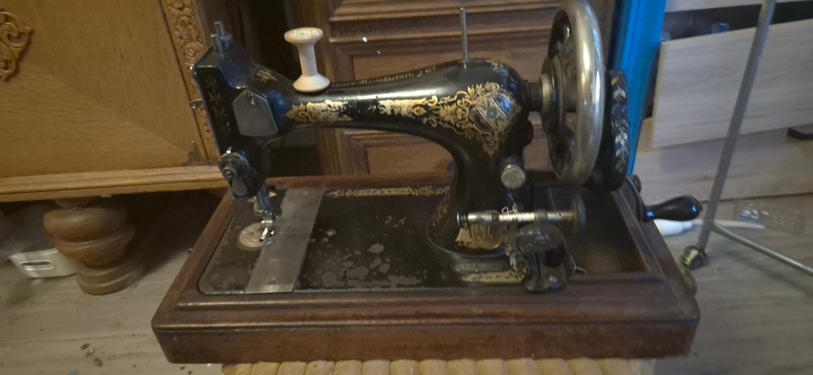 Antieke Singer Model 28 uit 1906, Origineel & Werkend, Ophalen of Verzenden