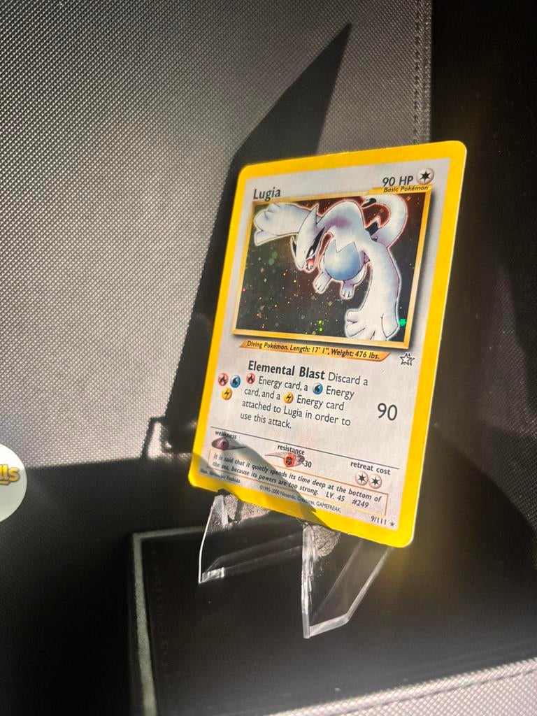 Lugia Neo Genesis 9/111 Holo Vintage Pokémon, Hobby en Vrije tijd, Verzamelkaartspellen | Pokémon, Zo goed als nieuw, Ophalen of Verzenden