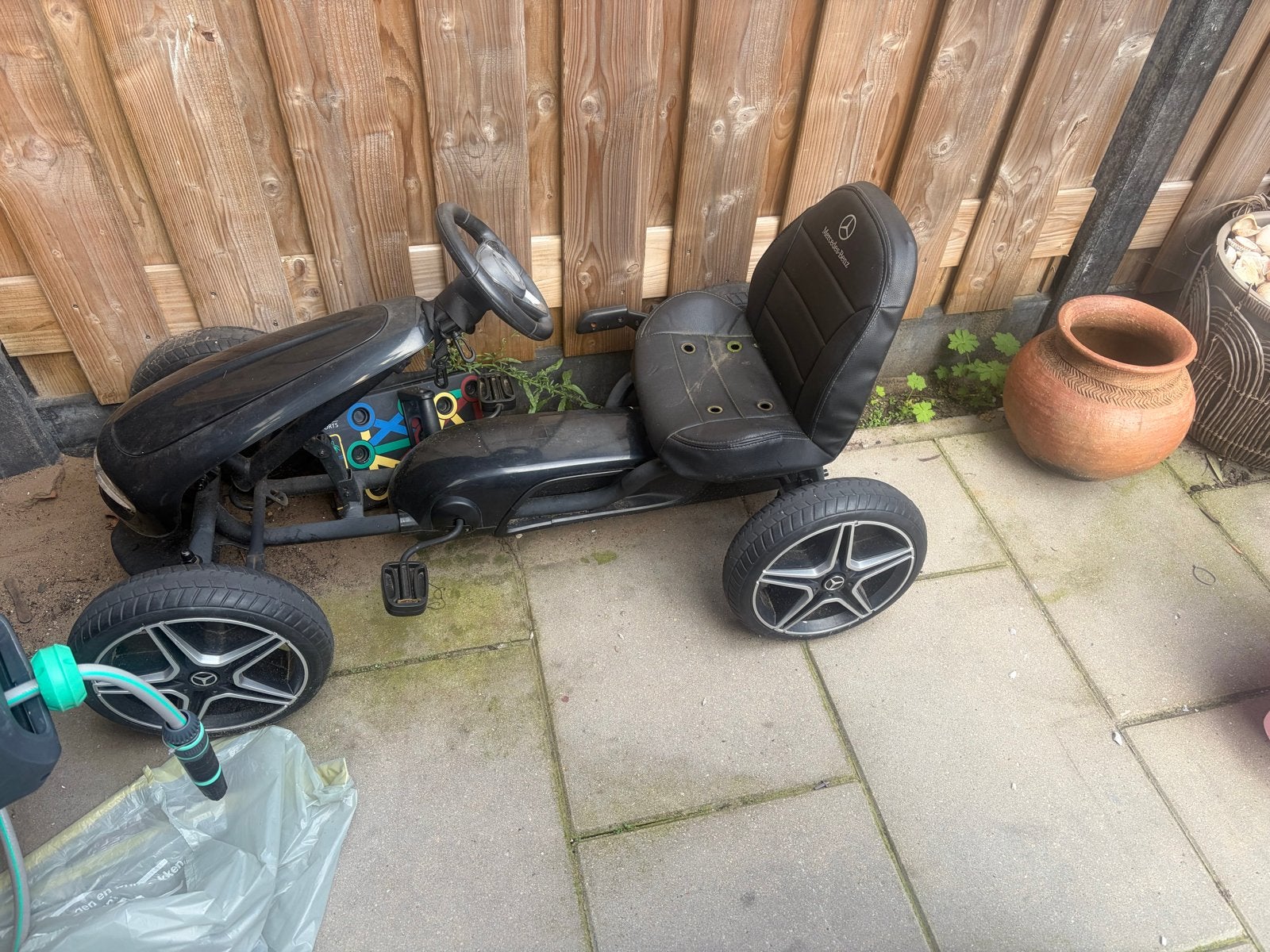 Skelter - Zwart met Mercedes-Benz logo, Kinderen en Baby's, Ophalen of Verzenden, Gebruikt, Overige merken