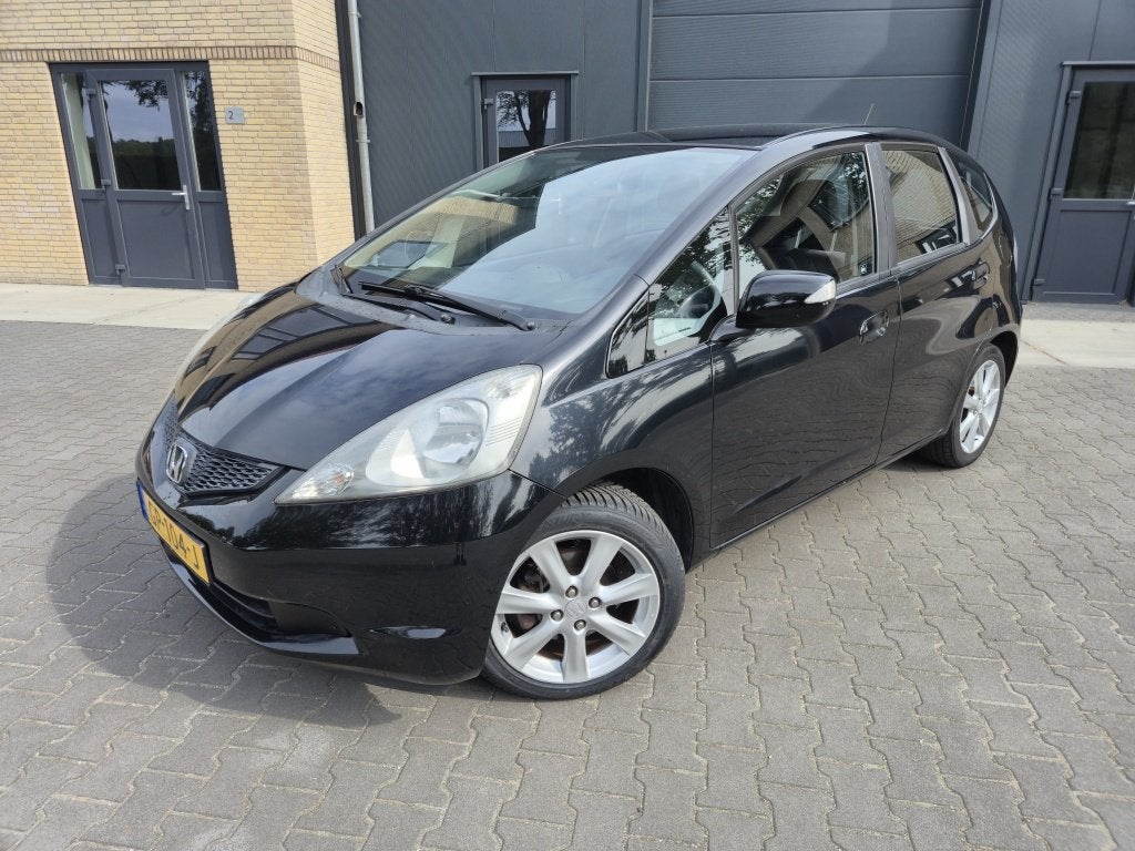 Honda Jazz 1.4 Elegance (bj 2009), Auto's, Honda, 1046 kg, Zwart, 4 cilinders, Zwart