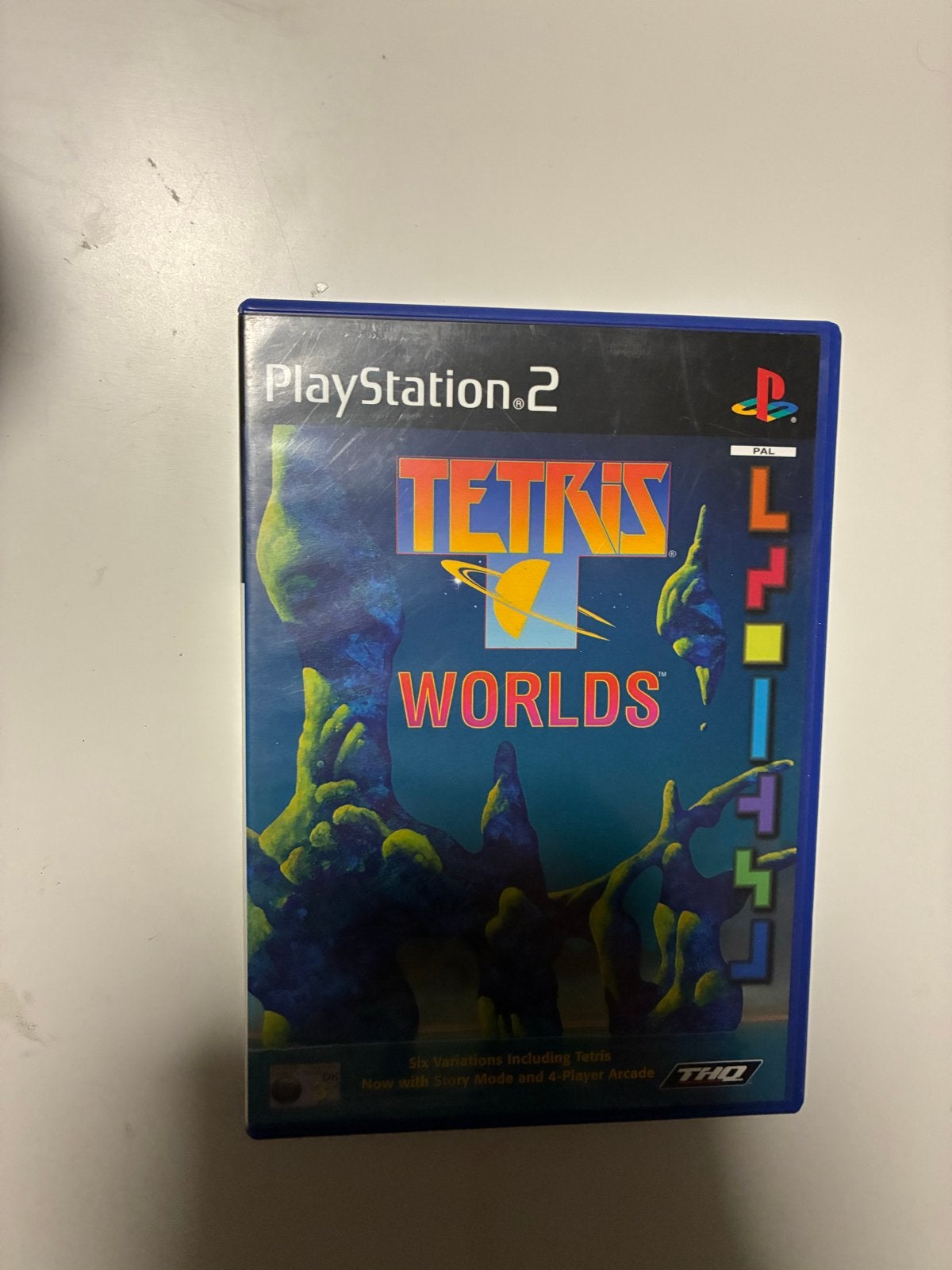 Tetris Worlds - PlayStation 2 (PS2) - Klassiek Puzzelspel, Puzzel en Educatief, Gebruikt, 2 spelers, Eén computer