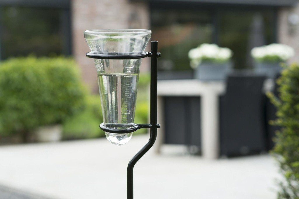 Glazen Regenmeter op Metalen Voet | 130 cm | Decoratief, Ophalen of Verzenden, Nieuw