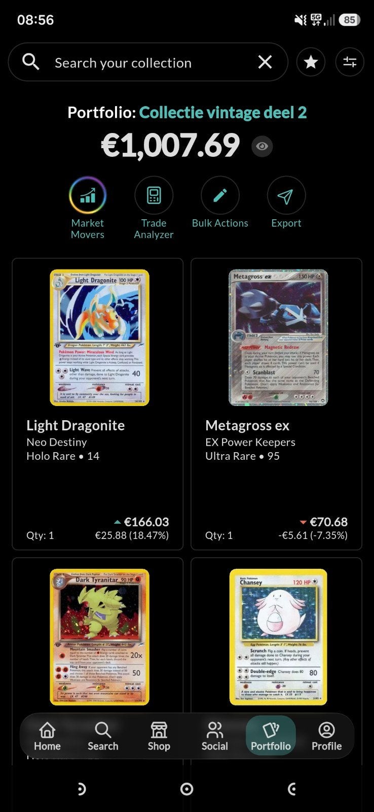 Vintage pokemon kaarten verzameling DEEL 2, Ophalen of Verzenden, Zo goed als nieuw, Meerdere kaarten