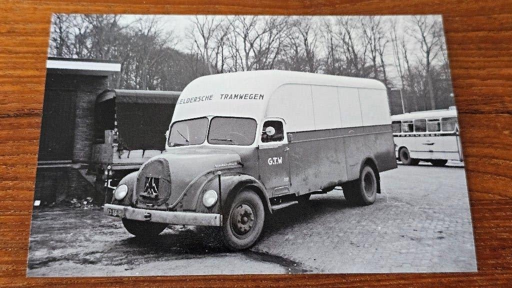Foto BUS GTW Doetinchem Truck Magirus, Verzamelen, Spoorwegen en Tramwegen, Verzenden, Gebruikt, Bus of Metro, Overige typen