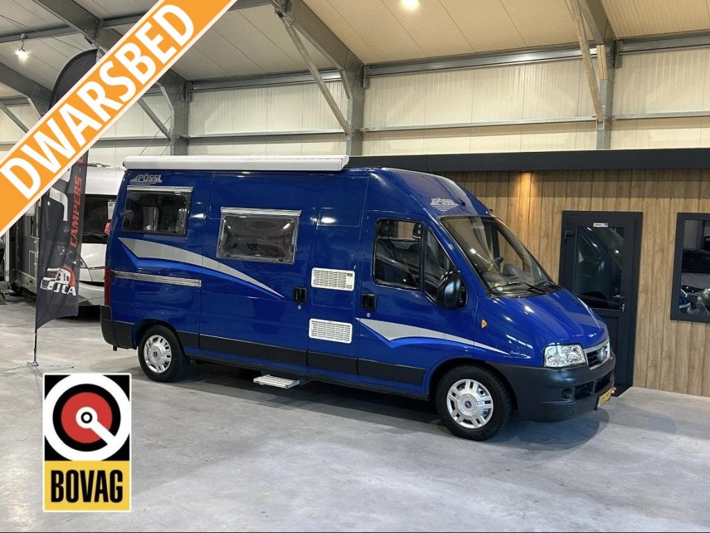 Pössl 2 WIN 2003 Trekhaak/Luifel Fiat Ducato 2.3JTD, Buscamper of Camperbus, Ringverwarming, Fiat, Pössl