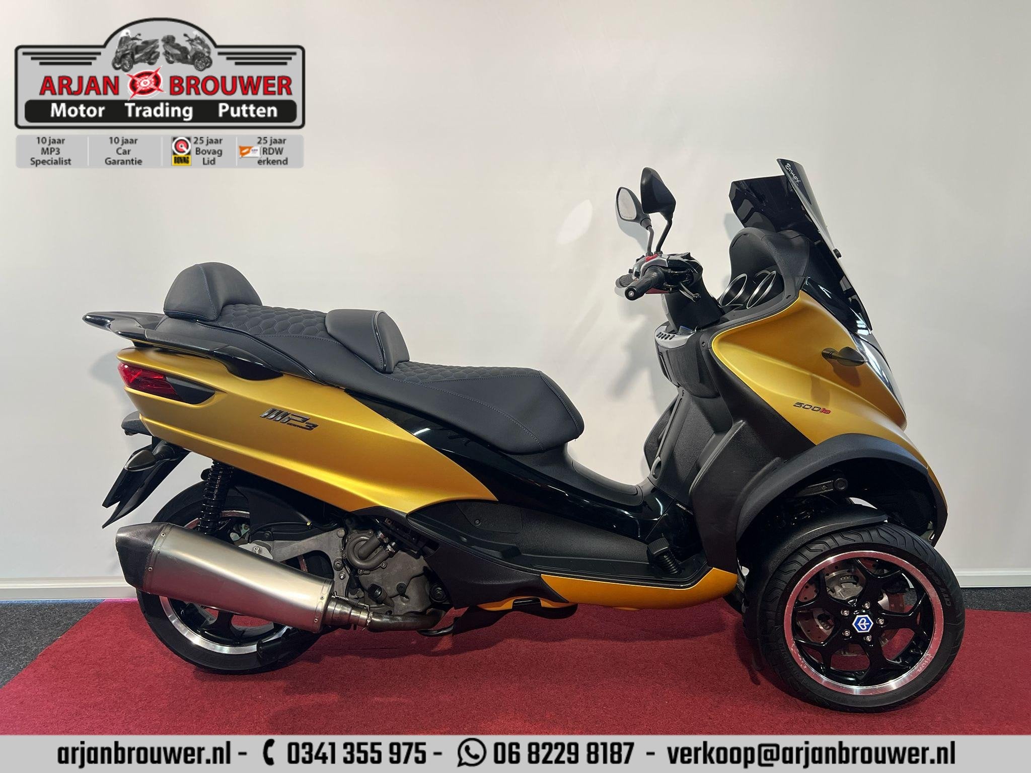 Piaggio MP3 500 LT ABS, Scooter, 493 cc, Piaggio Vespa B.V., Minervum 7272
4817 ZM  Breda, NL