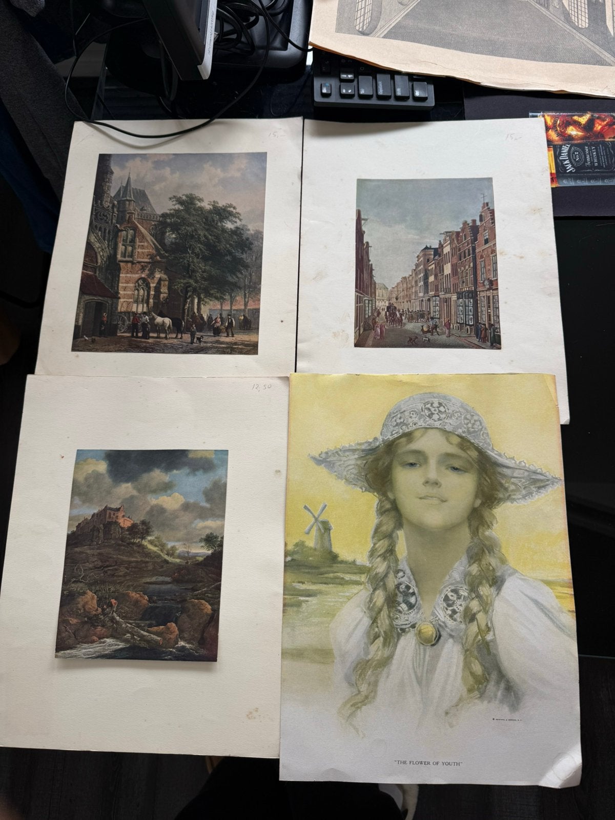 Partij oude kunstprenten, Ophalen of Verzenden, Zo goed als nieuw, 1940 tot 1960, Prent