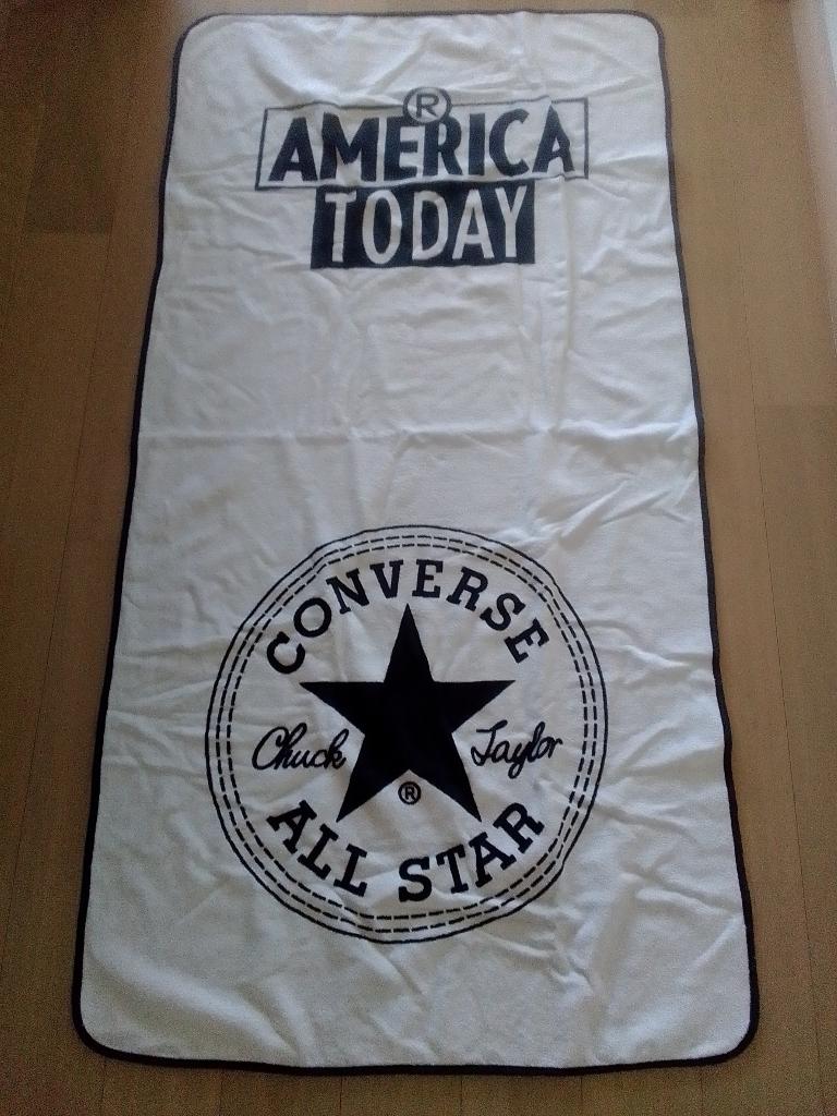 Converse/America Today strandlaken 140x70 cm, Ophalen of Verzenden, Zo goed als nieuw, Wit, Handdoek