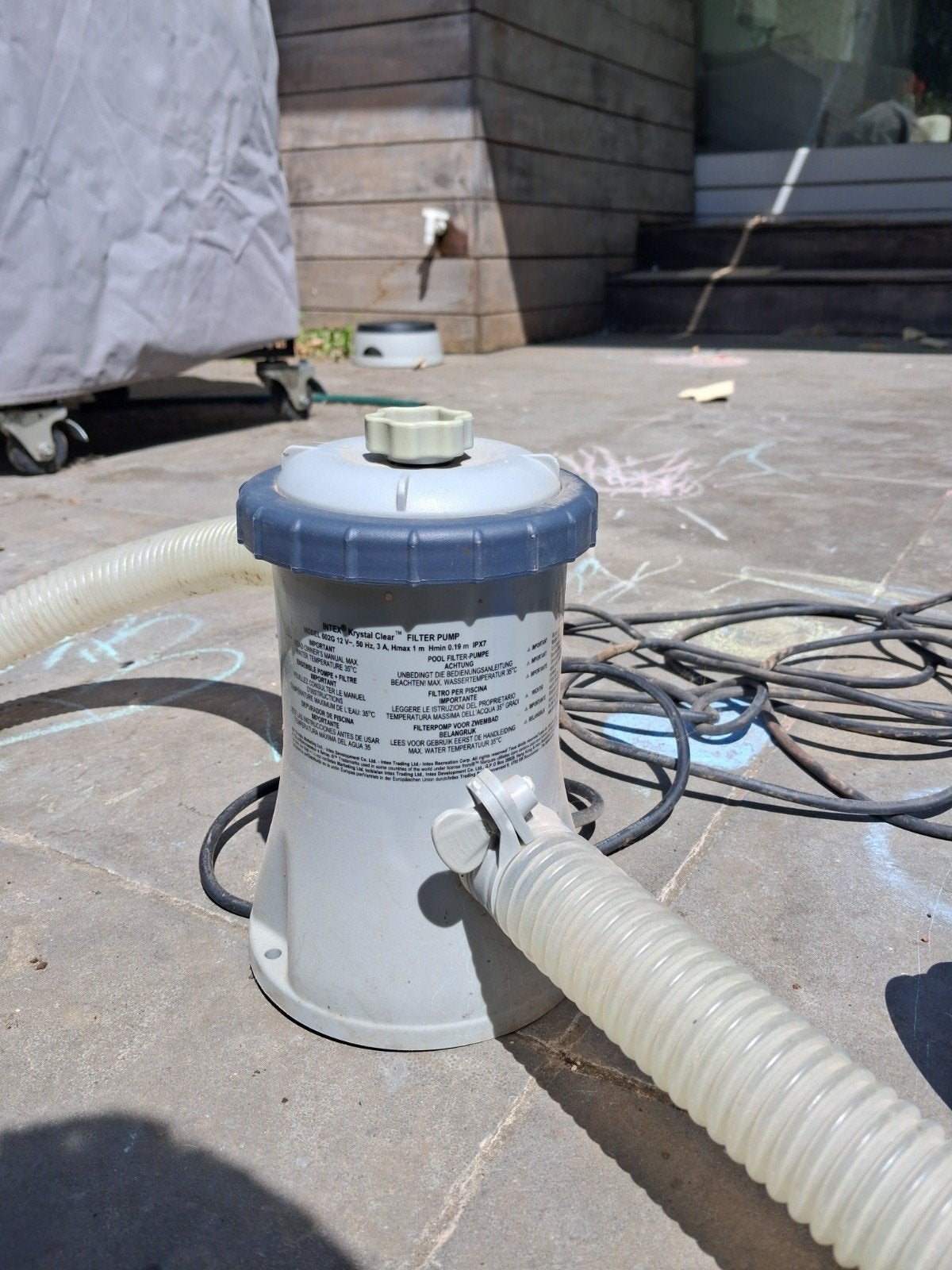 Intex Krystal Clear filterpomp voor zwembad, Tuin en Terras, Ophalen of Verzenden, Gebruikt, Zwembadpomp