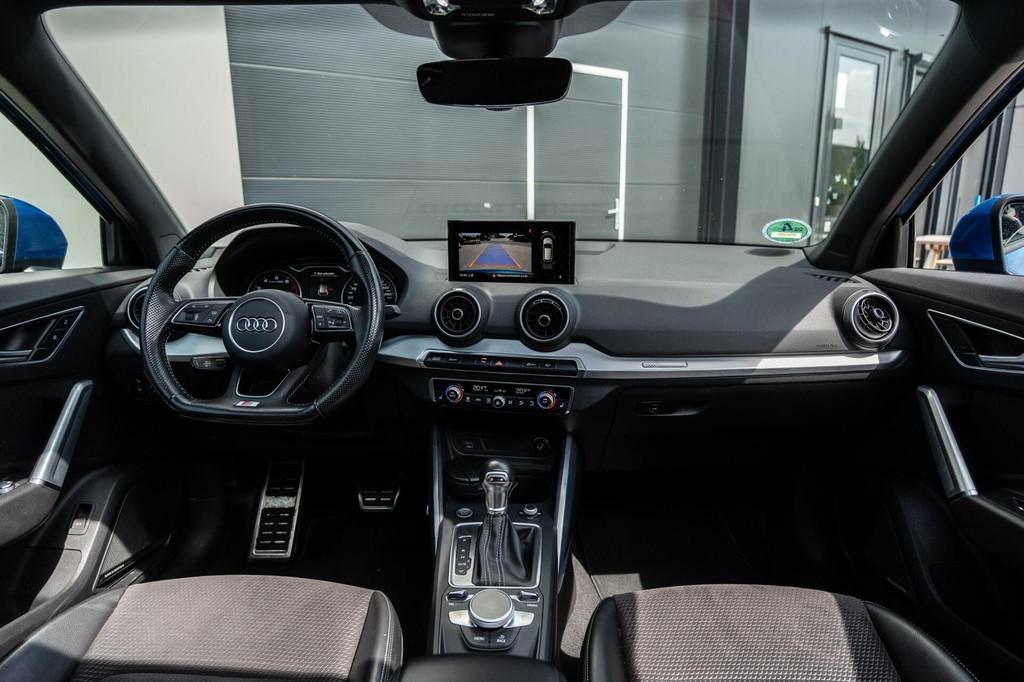 Audi Q2 1.4 TFSI CoD S Line Cam|Stoelverw|Adaptive|Pano|VOL!, Auto's, 1280 kg, 4 cilinders, 150 pk, Blauw