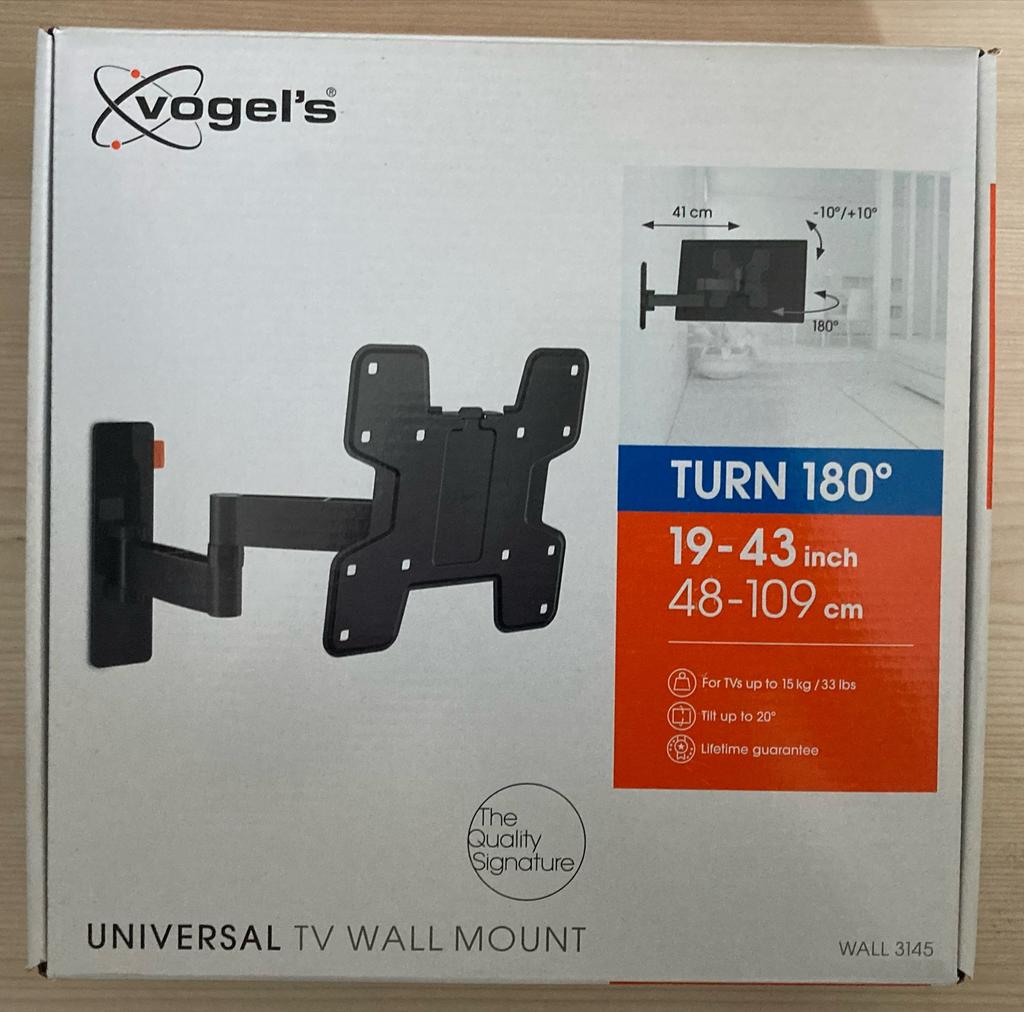 Vogel's TV-muurbeugel - Zo goed als nieuw, in originele doos, Ophalen of Verzenden, Zo goed als nieuw