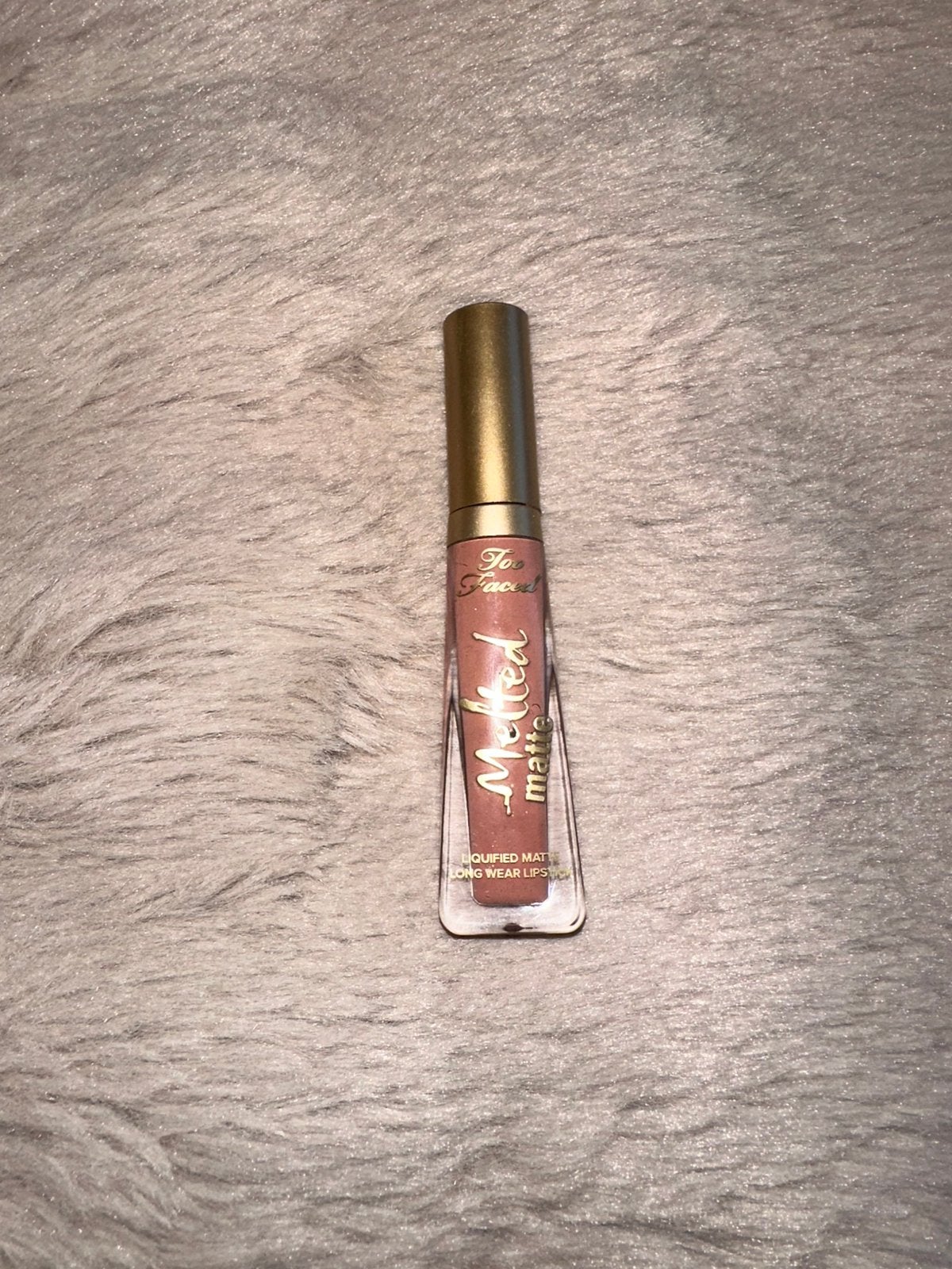 Too Faced liquid lipstick kleur Cool Girl, Ophalen of Verzenden, Zo goed als nieuw, Lippen