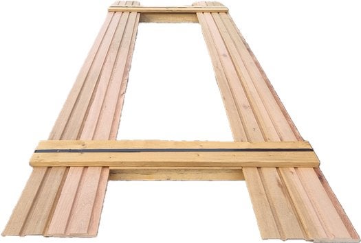 1.35 m2 Dubbel Rhombus profiel - hardhout - nr: HP55, Tuin en Terras, Palen, Balken en Planken, Ophalen, Planken, Nieuw, Hardhout
