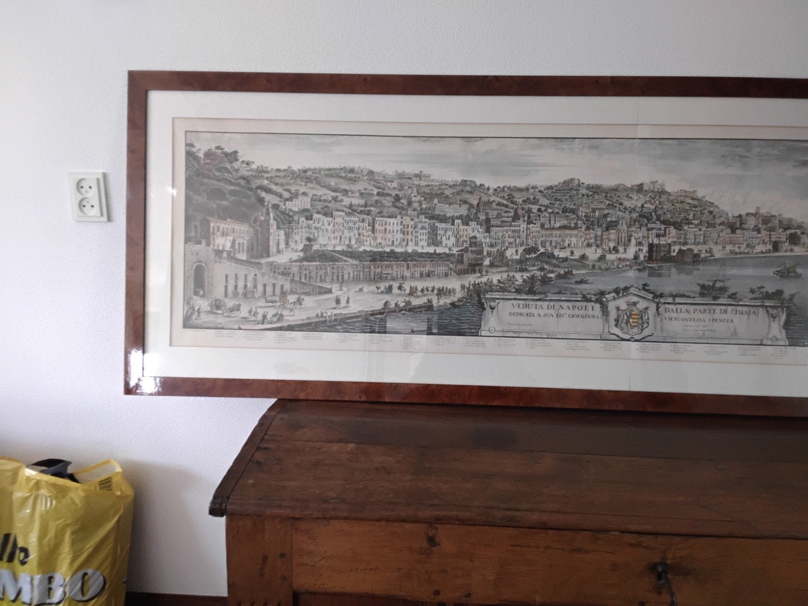 Gravure Italie Napels Veduta di Napoli, Ophalen