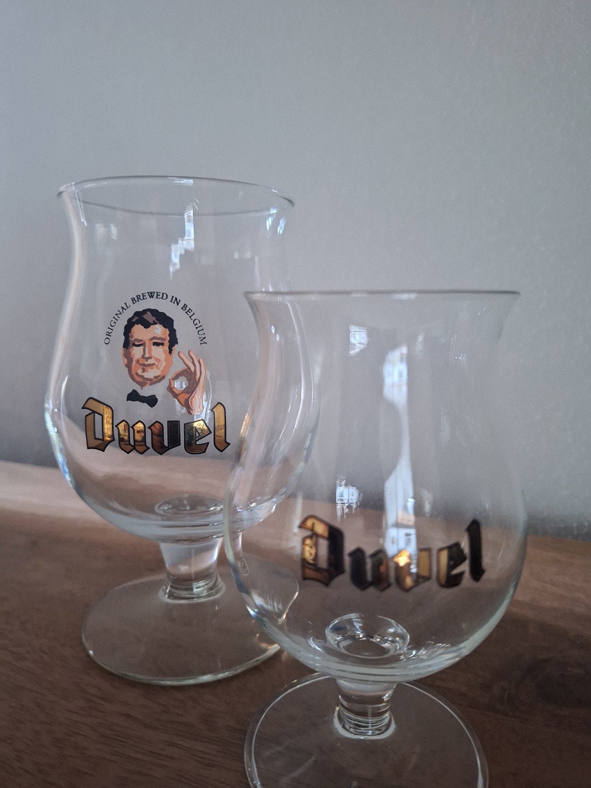 Duvelglas Ober/Keller 1999 en klein Duvelglas, Verzamelen, Ophalen of Verzenden, Zo goed als nieuw, Glas of Glazen, Overige merken