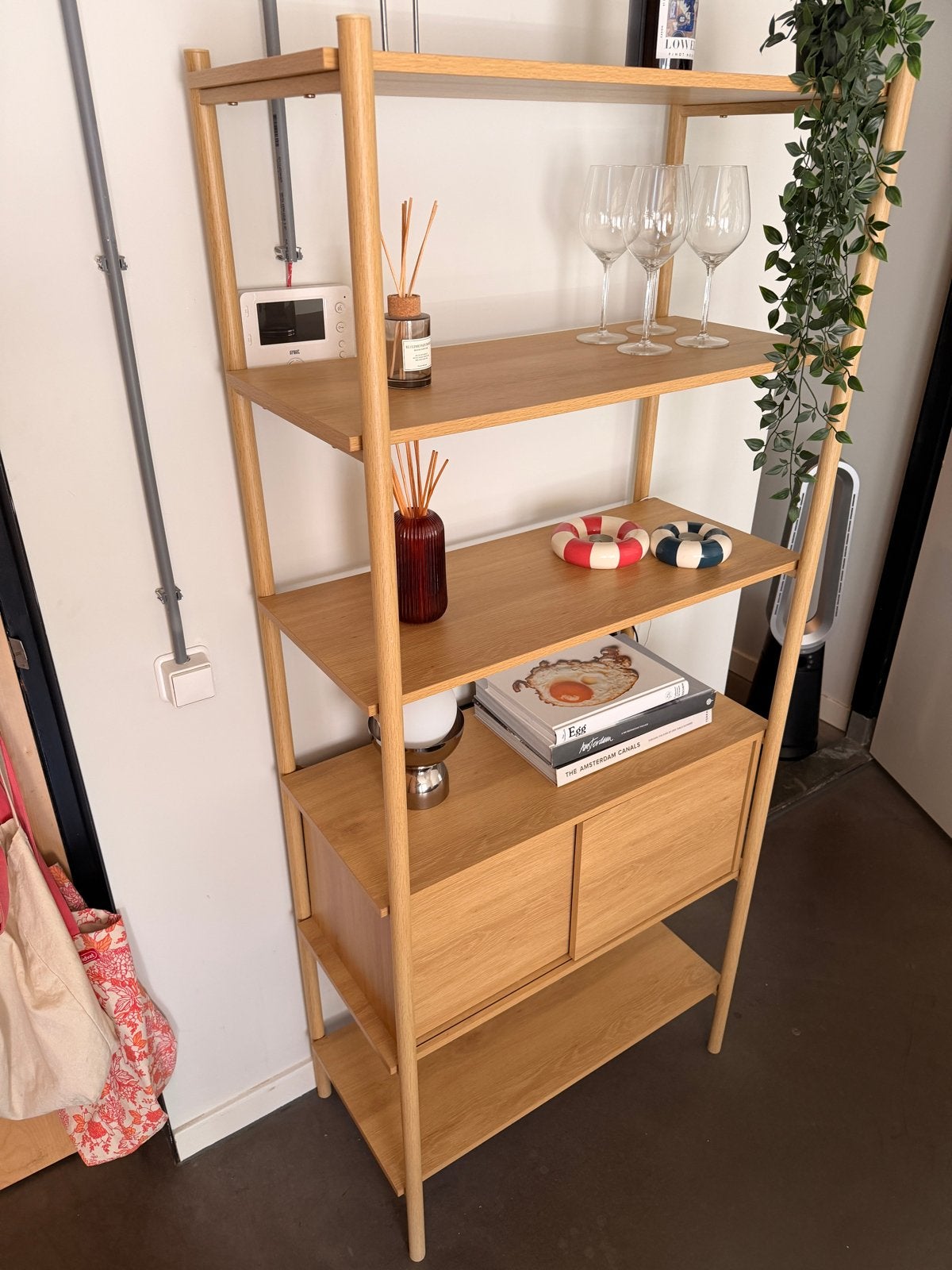 Jysk kast hout - 182x80x35 cm, Ophalen, Met plank(en), 50 tot 100 cm, Zo goed als nieuw
