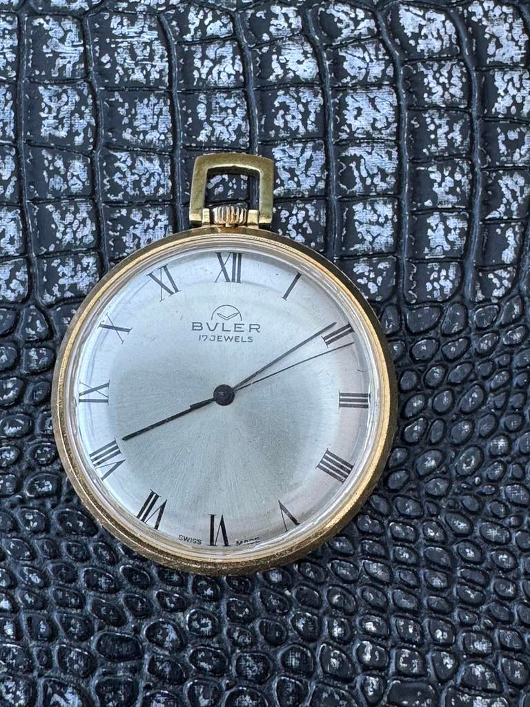 Vintage Bylver 17 Jewels Zakhorloge - Verguld Top, Sieraden, Tassen en Uiterlijk, Overige Accessoires, Ophalen of Verzenden