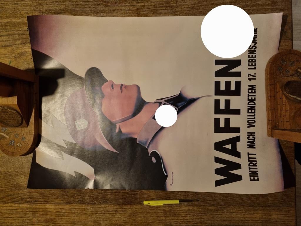 WW2 Waffen-XX Replica Rekruteringsposter, Ophalen of Verzenden, Overige soorten, Duitsland, Foto of Poster