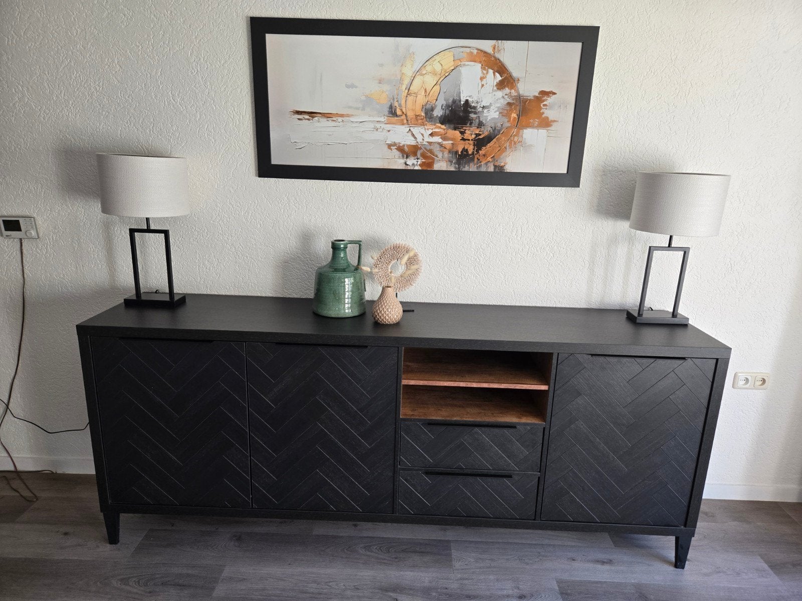 Dressoir, Ophalen, Zo goed als nieuw, 25 tot 50 cm, Met deur(en)