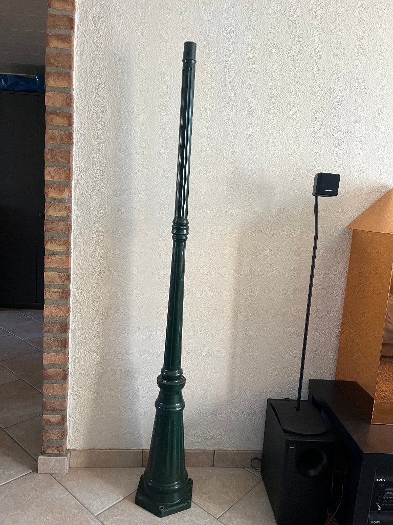Losse gecoat aluminium lantaarnpaal , paal . 176 cm hoog ., Ophalen, Gebruikt, Minder dan 50 watt, Overige typen