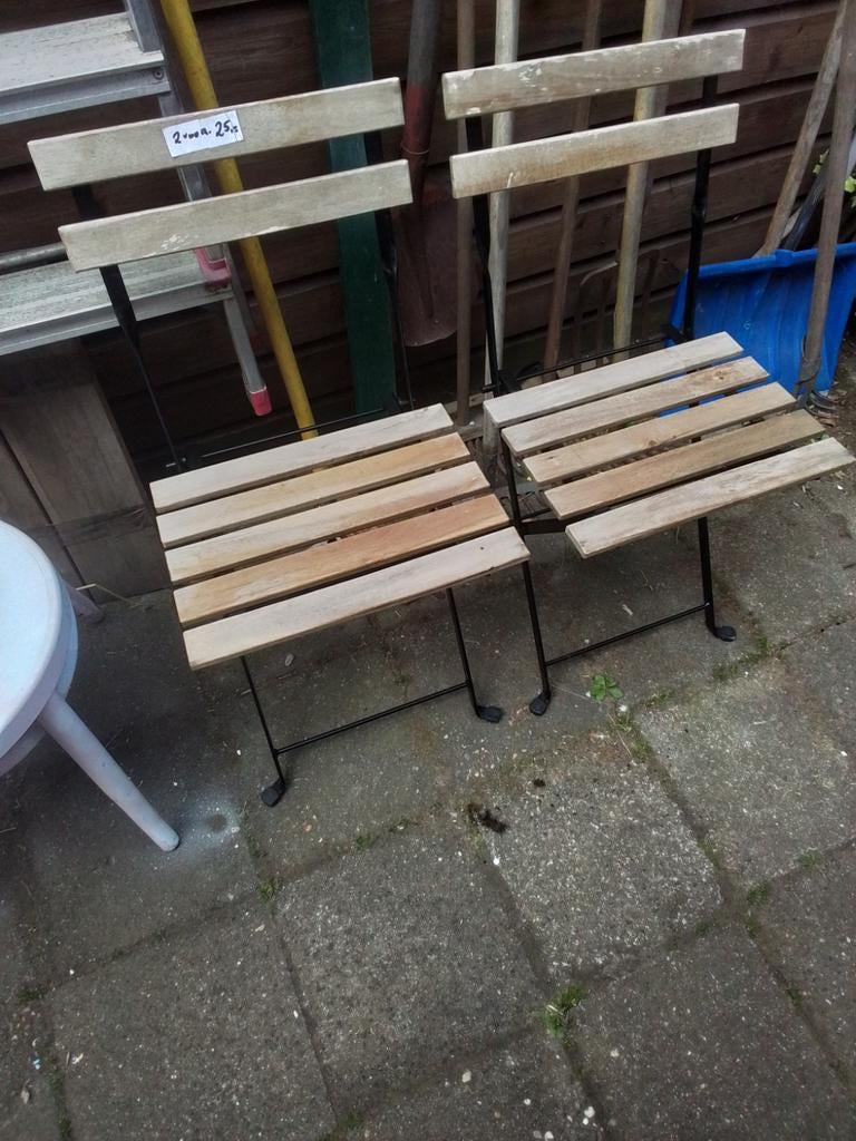 Diverse sets bistro stoelen, Bistro, Gebruikt, Twee, Overige kleuren