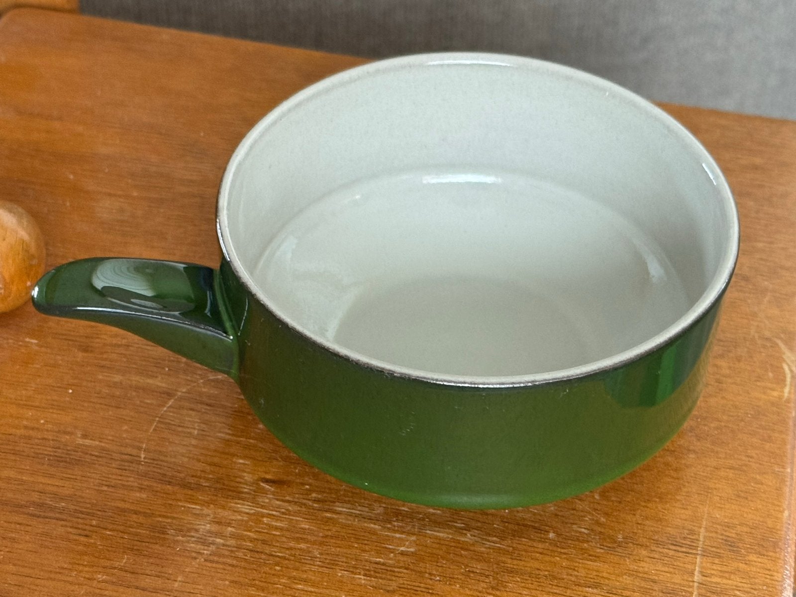 Vintage jaren 60 groene keramieken soepkom t Vuur Soest, Antiek en Kunst, Antiek | Keramiek en Aardewerk, Ophalen of Verzenden