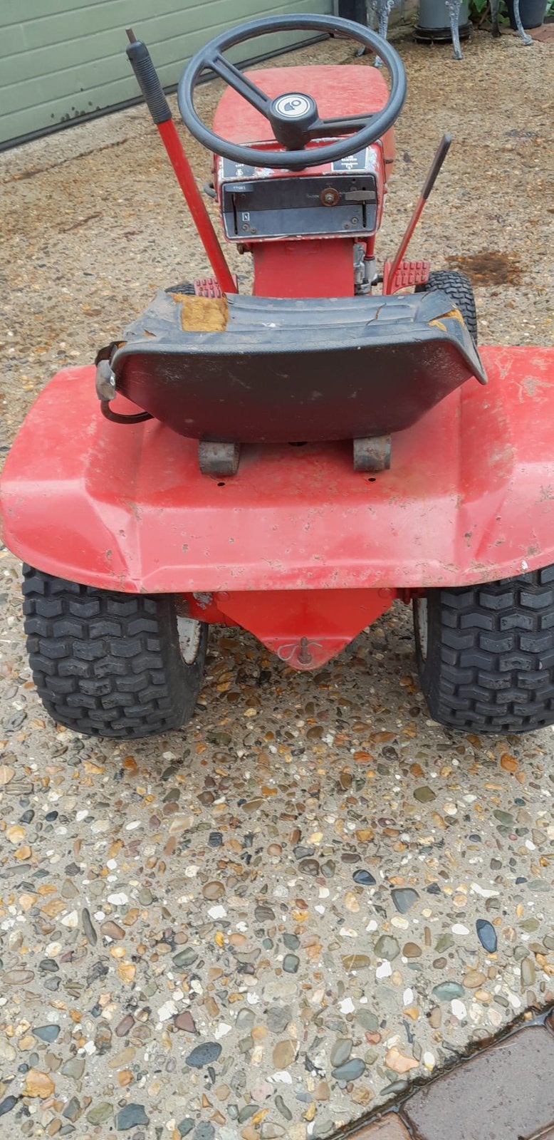 Wheel Horse zitmaaier, Ophalen, Gebruikt