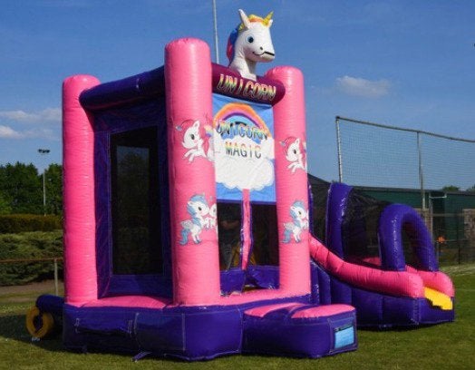 Unicorn magic springkussen te huur, Ophalen, Zo goed als nieuw, Verjaardag