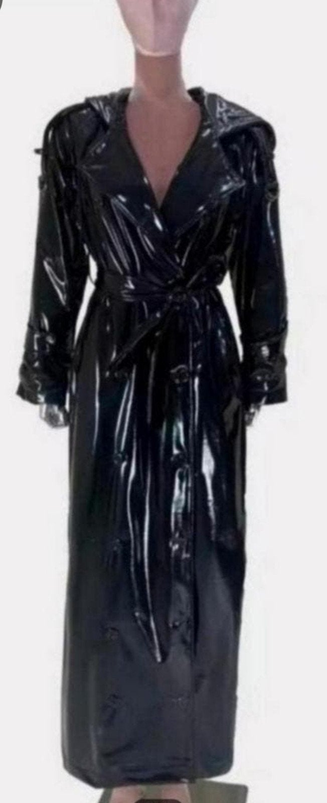 Lakjas met capuchon, tm 3XL 
Ontdek onze exclusieve lakjas m, Ophalen of Verzenden, Nieuw, Zwart