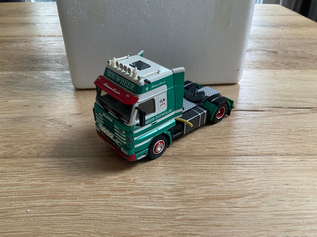 Scania 143M Streamliner Bouwheer Zeewolde., Overige merken, 1:32 tot 1:50, Ophalen of Verzenden, Zo goed als nieuw