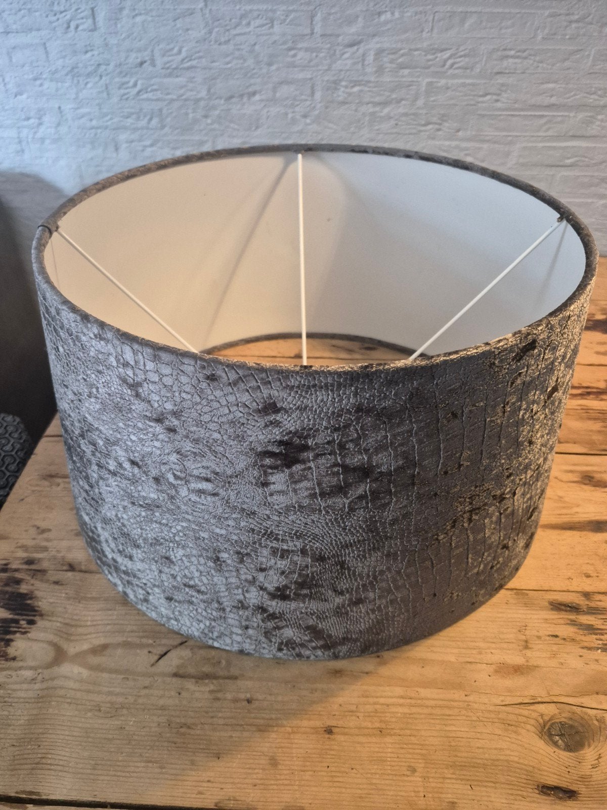 Mooie lampenkap, zo goed als nieuw, diameter 40 cm, Ophalen, Zo goed als nieuw, Rond, Overige typen