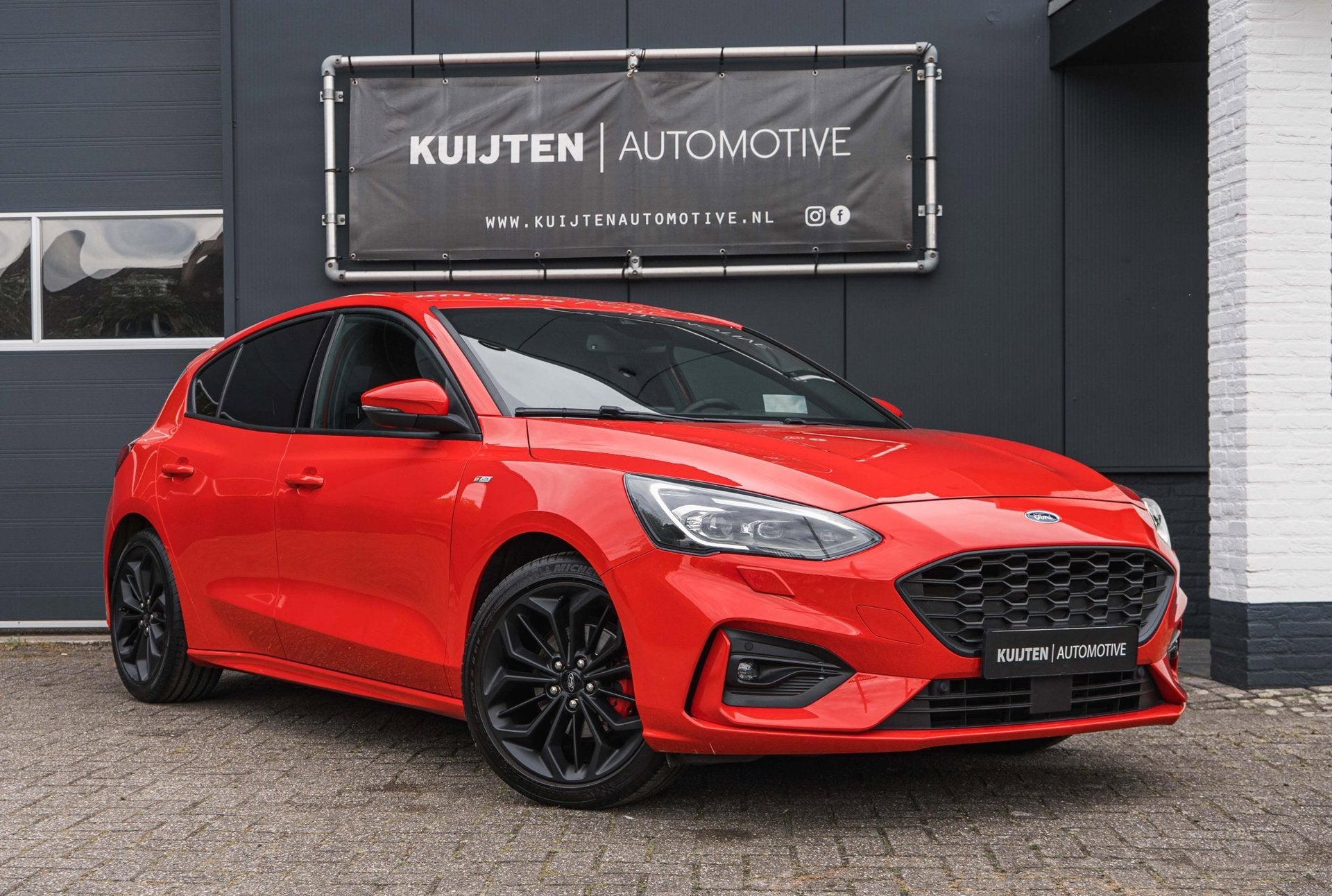 Ford Focus 1.0 EcoBoost ST Line / Automaat / LED / HUD / Win, Auto's, Dealer onderhouden, Gebruikt, Bedrijf, 1180 kg