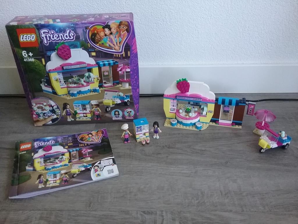 41366 lego friends cup cake cafe compleet, Ophalen of Verzenden, Zo goed als nieuw
