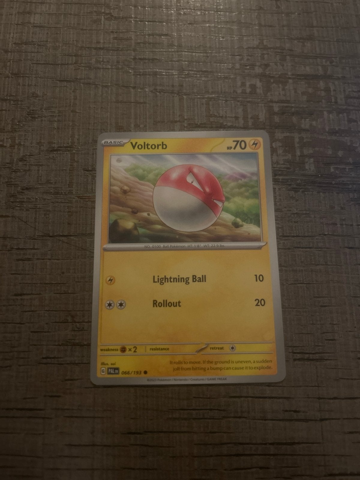 Pokémon Kaart Voltorb 066/193 - PALM Set, Ophalen of Verzenden, Zo goed als nieuw, Losse kaart