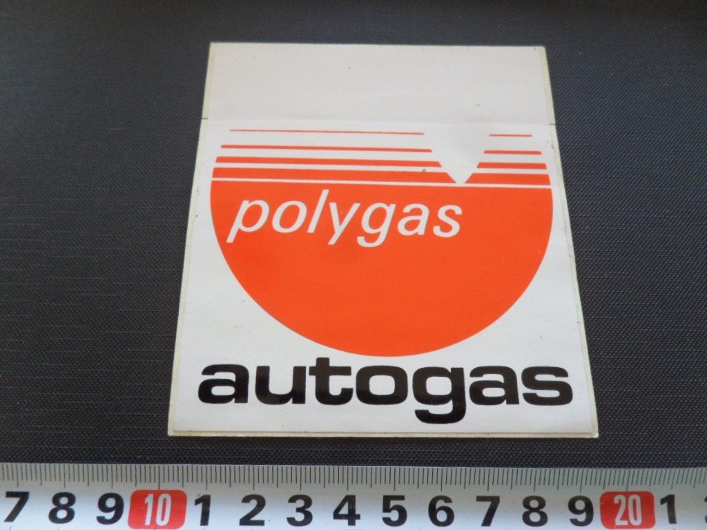 sticker logo POLYGAS autogas, Ophalen, Zo goed als nieuw