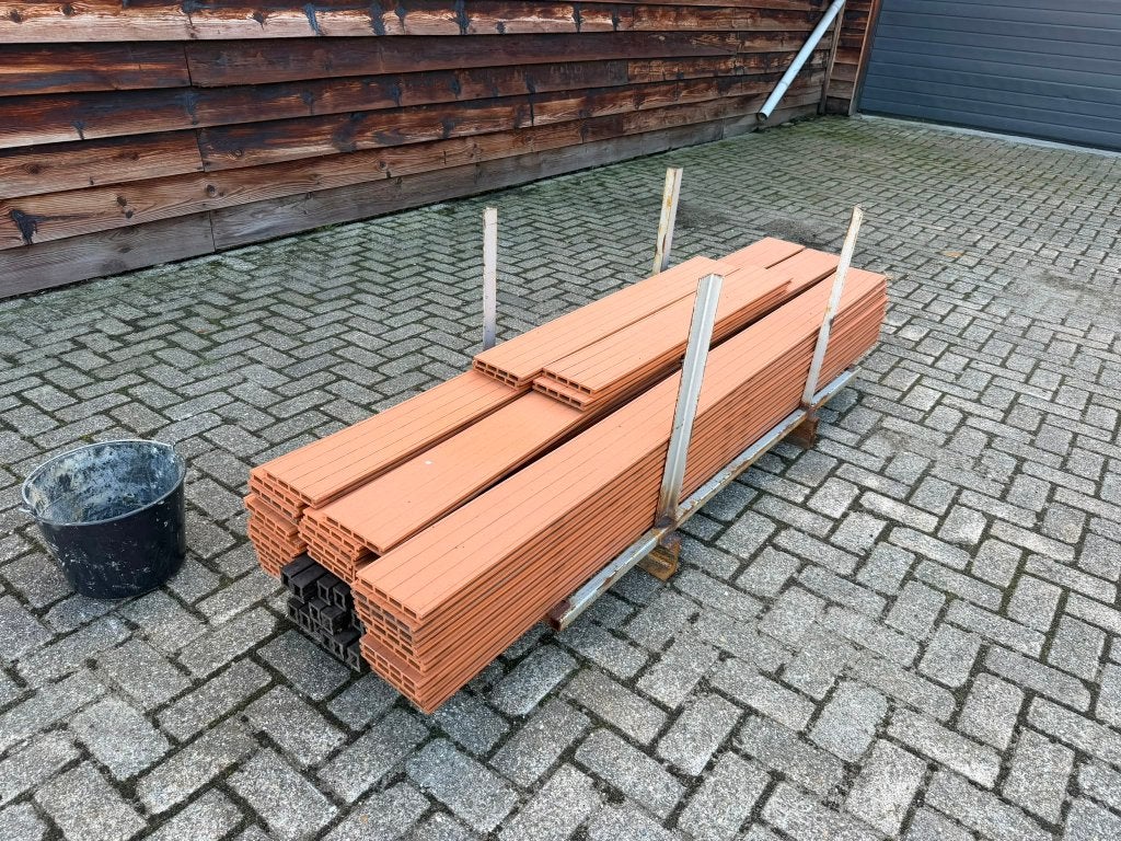 Partij composiet vloerplanken, vlonderplanken, bruin, 10 m2,, Tuin en Terras, Ophalen, Composiet