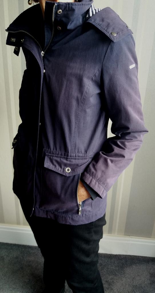 Blauwe zomer jas, mt. 36, Ophalen of Verzenden, Zo goed als nieuw, Maat 36 (S), Blauw