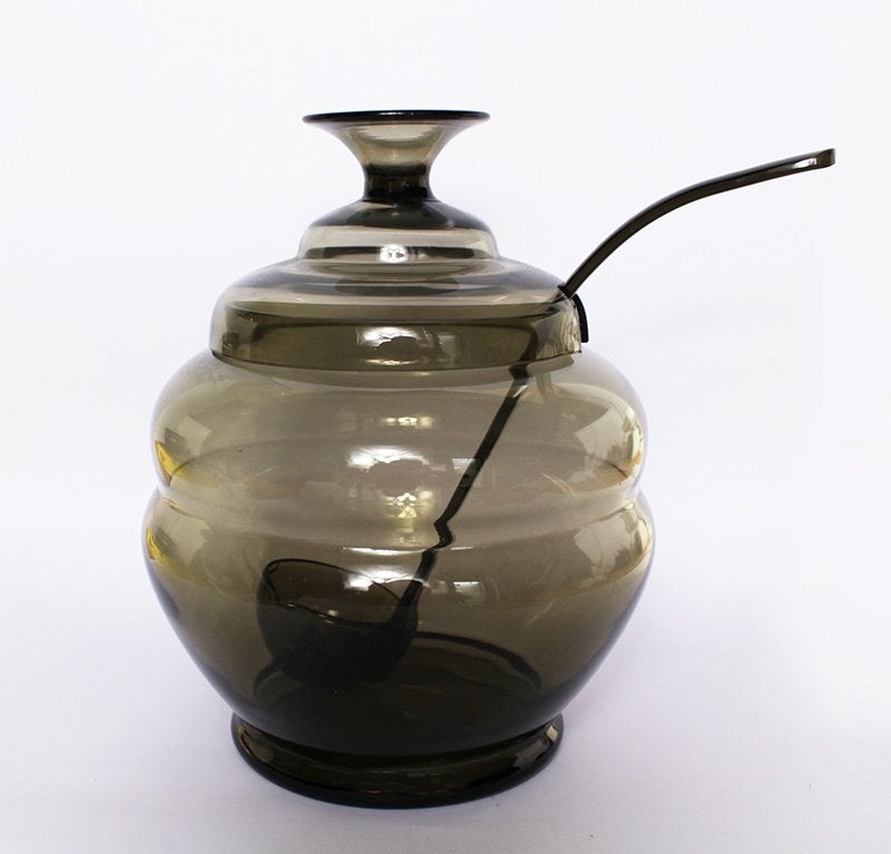 Glazen bowlpot 'Panacee' - W.J. Rozendaal - Kristalunie, Ophalen