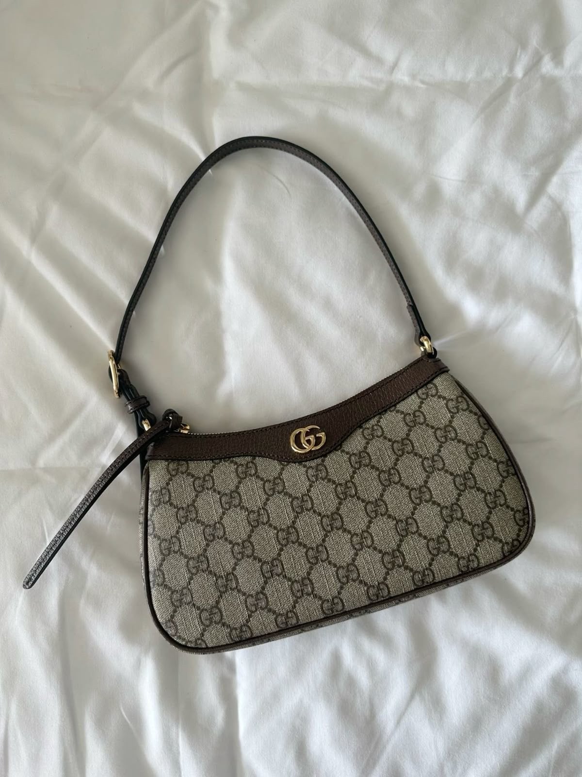 Gucci Ophidia tas, Ophalen of Verzenden, Nieuw, Bruin, Schoudertasje